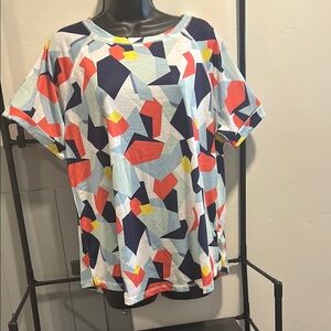 Abstract Geometric Print T-Shirt